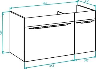Тумба под раковину Bellezza Альдо 100см бежевый 00000007284